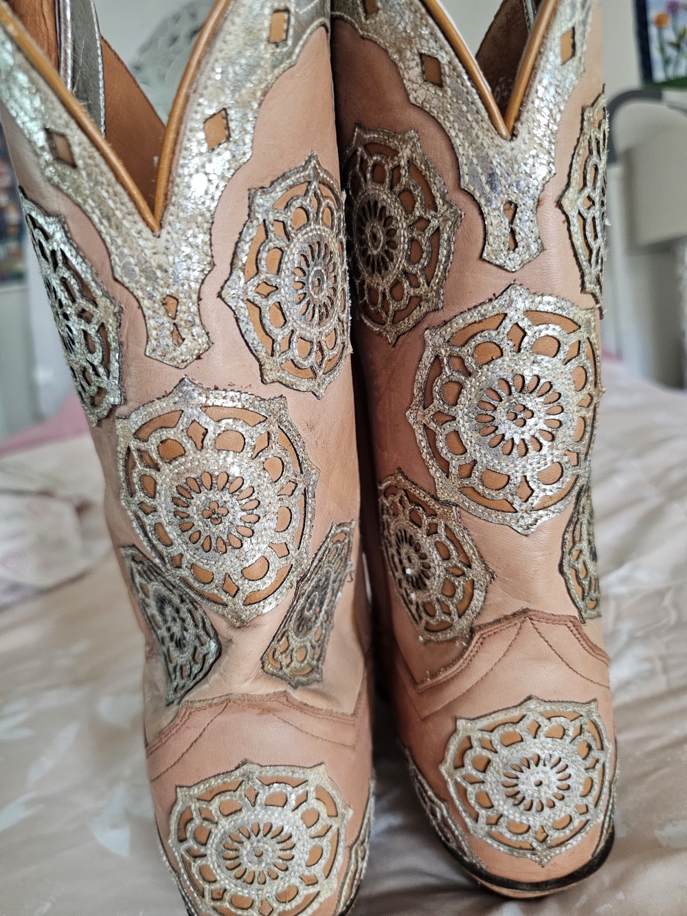 Dan Post Women's Circus Flower Western Boots - Picture 3 of 7